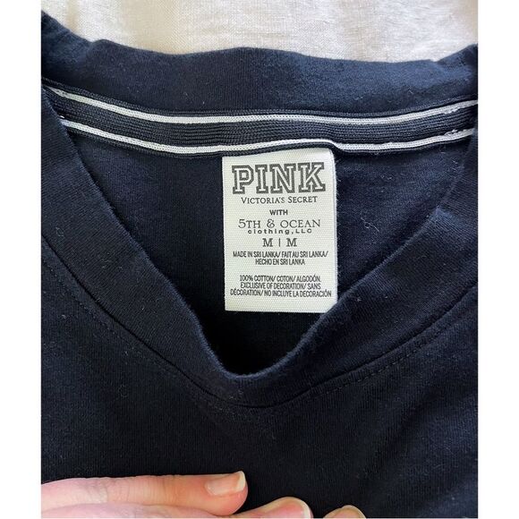 PINK Victoria's Secret x US Army Long Sleeve Military Tee Shirt | Black - Picture 4 of 7